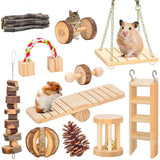 Natural Wooden Rabbit Toys Set