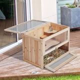 Wooden PawHut for Hamster-Haven for Your Small Furry Companion’s